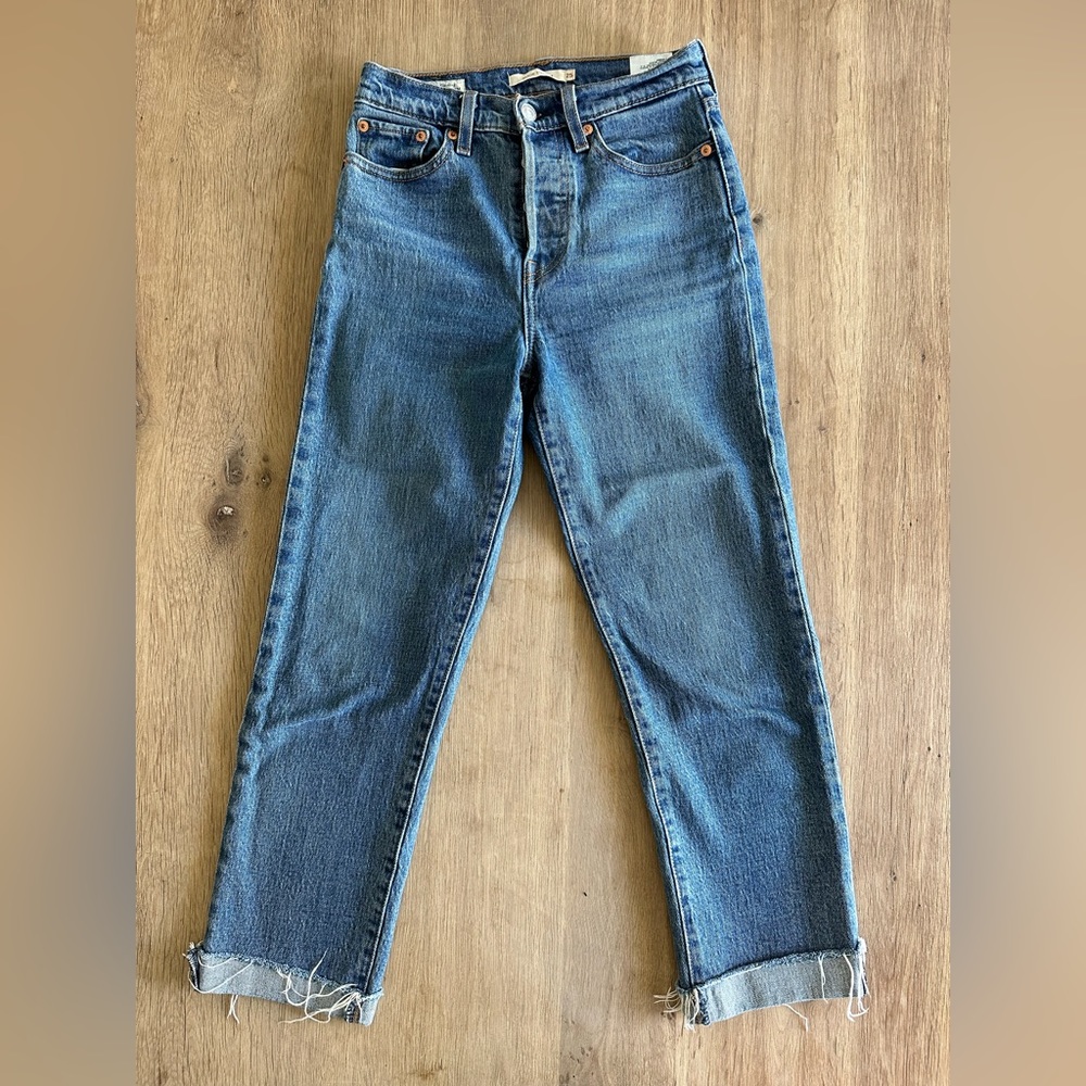 Levi's Blue Ankle Cropped Jeans High-Rise